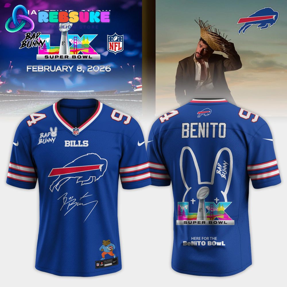 Buffalo Bills Bad Bunny 2026 Super Bowl LX Football Jersey