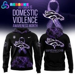 Denver Broncos Domestic Violence Awareness Month Hoodie 2025