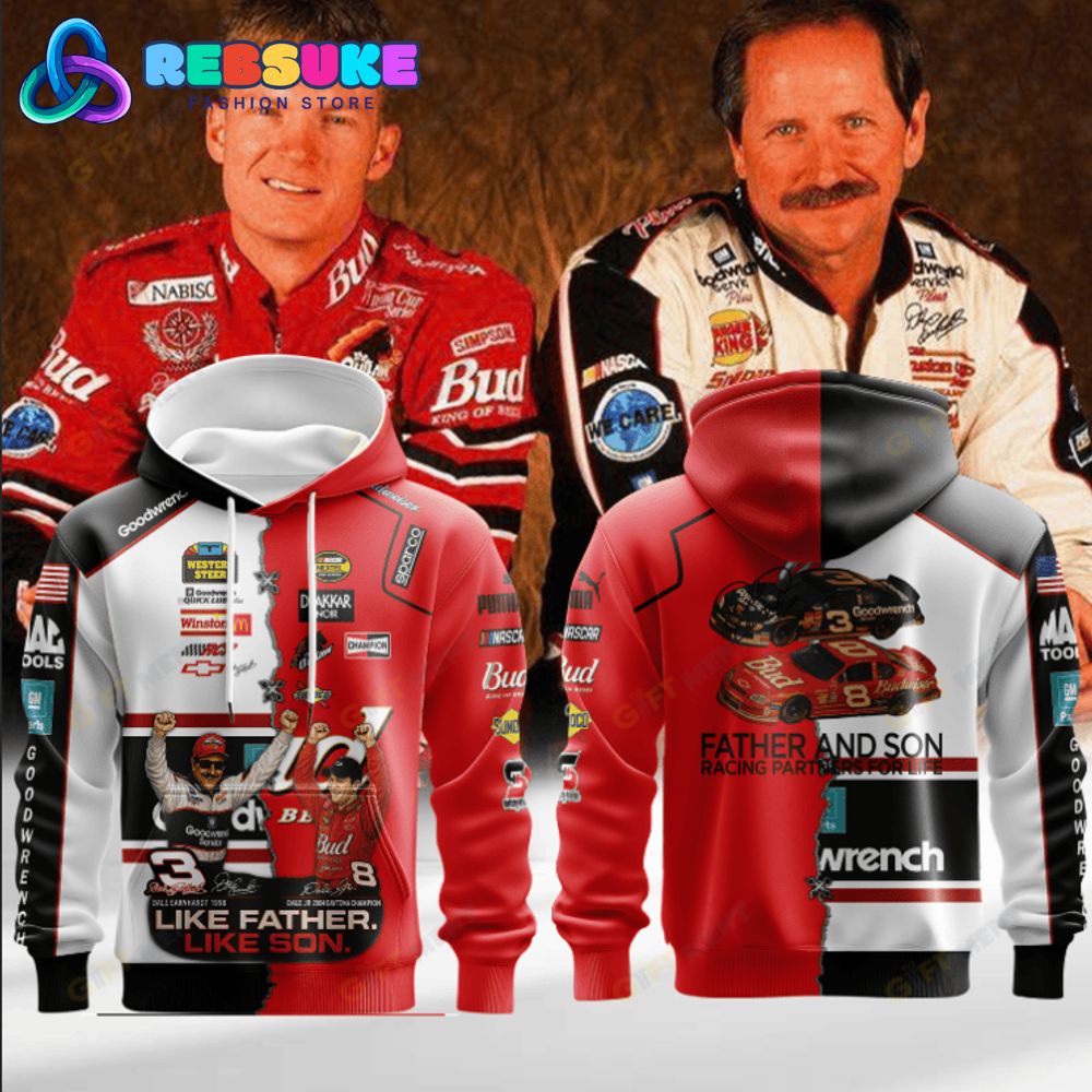Father & Son Racing Legacy - Dale Earnhardt Sr & Jr Vintage Artwork Hoodie Father & Son Racing Legacy - Dale Earnhardt Sr & Jr Vintage Artwork Hoodie