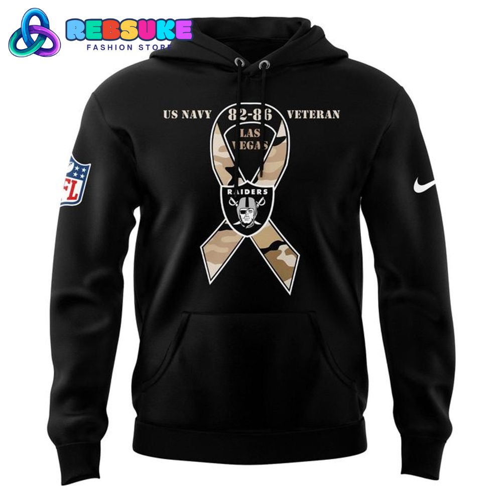 Las Vegas Raiders ''U.S. Navy Cold War Veteran'' Hoodie, Cap 2025