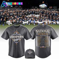 Los Angeles Dodgers National League Champions 2025 Baseball Jersey