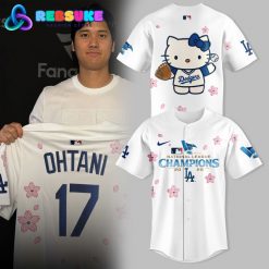 Los Angeles Dodgers x Hello kitty 2025 NLCS Champions Jersey