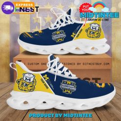 Michigan Wolverines Go Blue Football Customized Max Soul Shoes