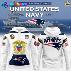 New England Patriots Navy 250th Birthday Celebration Night 2025 Hoodie
