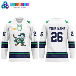 Notre Dame Fighting Irish Leprechaun Hockey Customized Jersey 2025