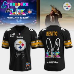 Pittsburgh Steelers Bad Bunny 2026 Super Bowl LX Football Jersey