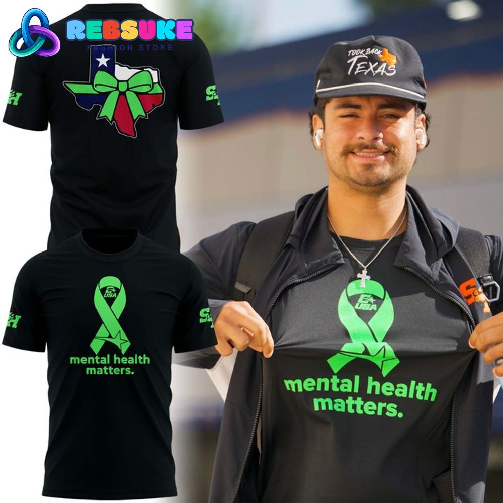 Sam Houston Football Green Out for Mental Health Shirt Sam Houston Football Green Out for Mental Health Shirt