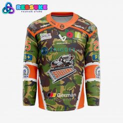 Sheffield Steelers 2025 Camo Remembrance Special Hockey Jersey