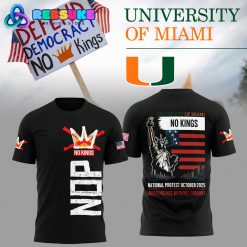 University Of Miami No King Limited Edition Black Shirt 2025
