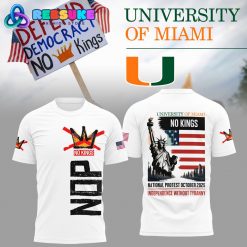 University Of Miami No King Limited Edition White Shirt 2025