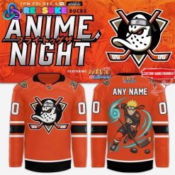 Anaheim Ducks x Anime Night Naruto Shippuden Hockey Jersey 2025