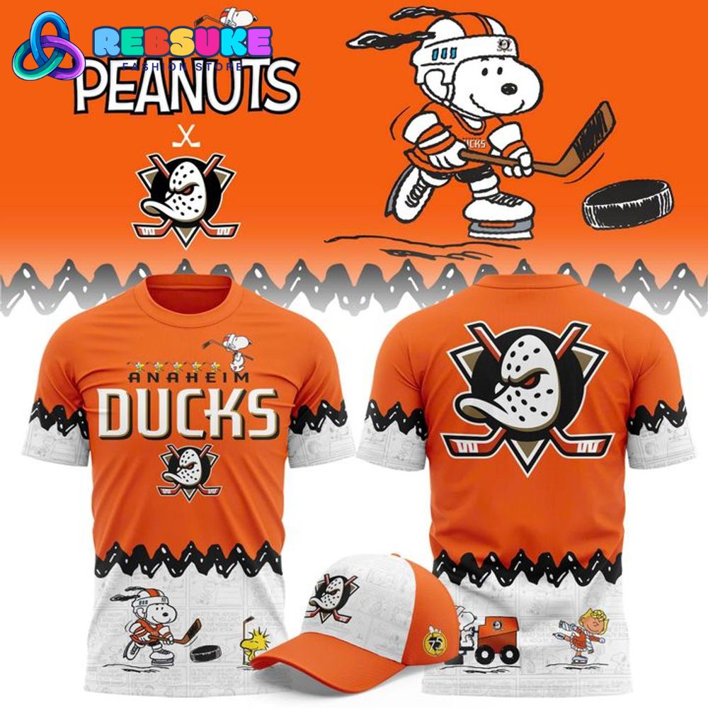 Anaheim Ducks x Peanuts Night Special Shirt 2025 Anaheim Ducks x Peanuts Night Special Shirt 2025