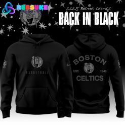 Boston Celtics x Back In Black 2025 Special Hoodie