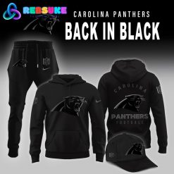 Carolina Panthers 2025 Back In Black Limited Edition Hoodie Set