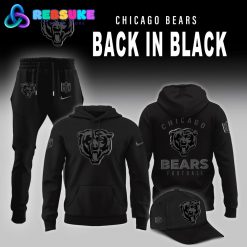 Chicago Bears 2025 Back In Black Limited Edition Hoodie Set