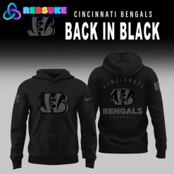 Cincinnati Bengals 2025 Back In Black Limited Edition Hoodie Set