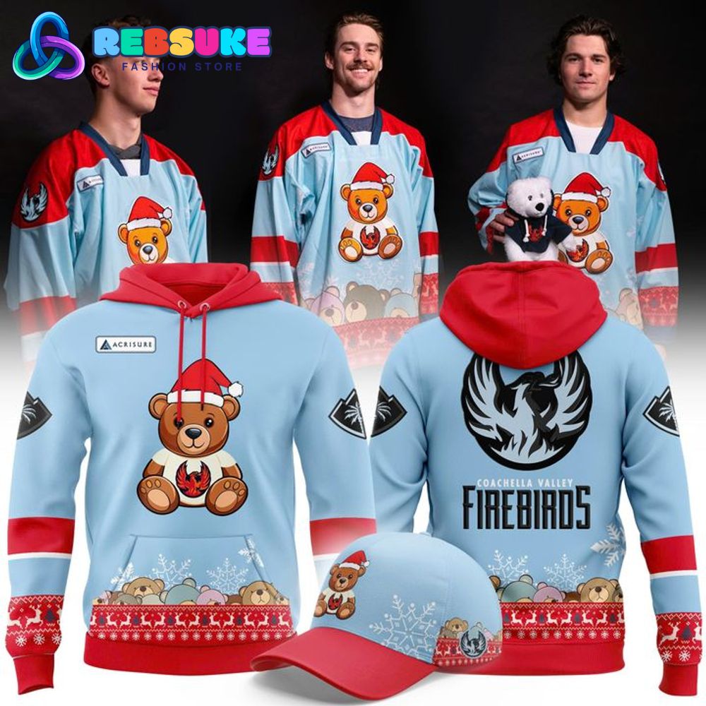 Coachella Valley Firebirds ''Teddy Bear Toss'' Hoodie, Cap 2025 Coachella Valley Firebirds ''Teddy Bear Toss'' Hoodie, Cap 2025