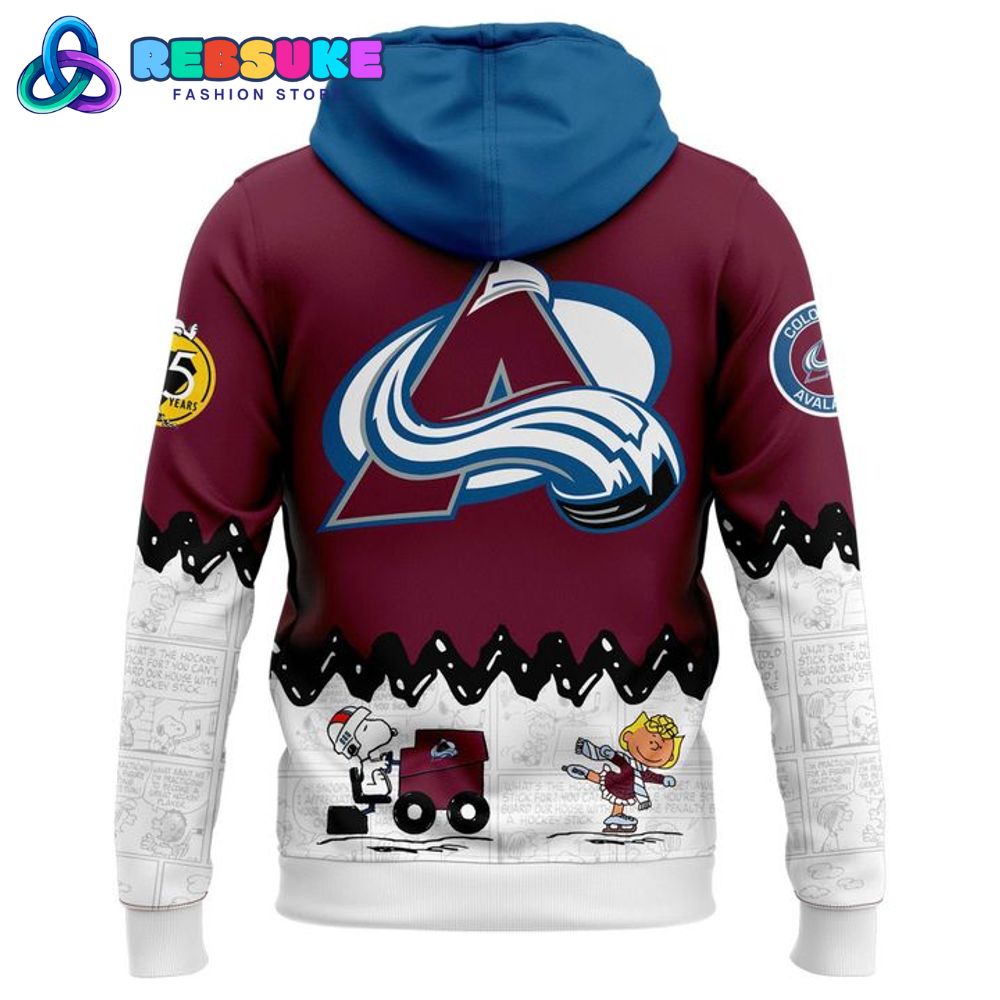 Colorado Avalanche x Peanuts Night Special Hoodie, Cap 2025 Colorado Avalanche x Peanuts Night Special Hoodie, Cap 2025