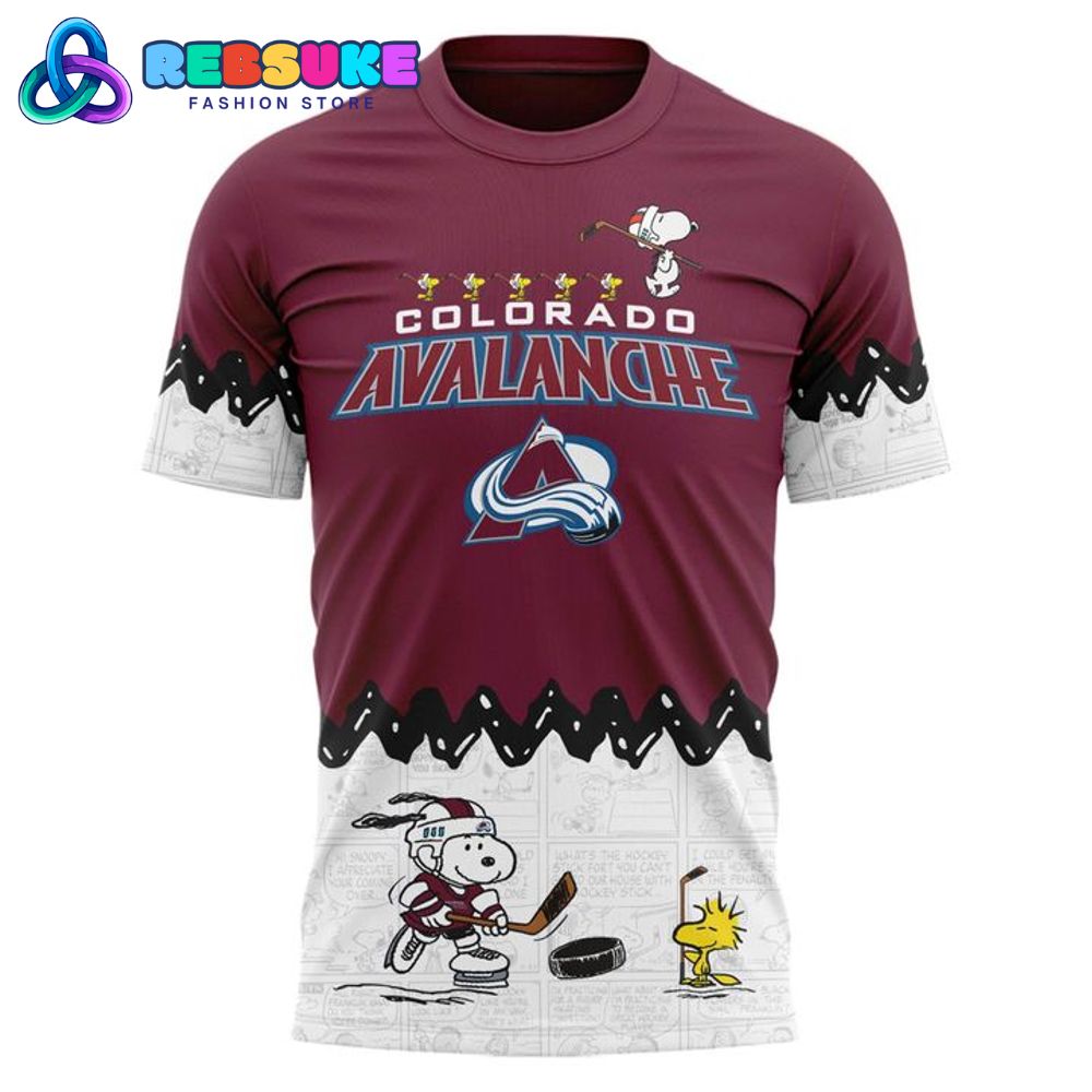 Colorado Avalanche x Peanuts Night Special Shirt 2025 Colorado Avalanche x Peanuts Night Special Shirt 2025