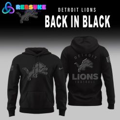 Detroit Lions 2025 Back In Black Limited Edition Hoodie Set