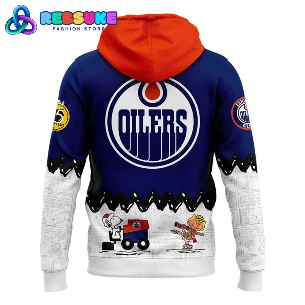 Edmonton Oilers x Peanuts Night Special Hoodie, Cap 2025 Edmonton Oilers x Peanuts Night Special Hoodie, Cap 2025