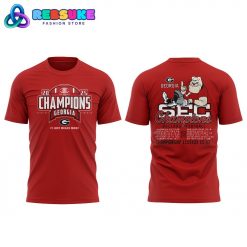 Georgia Bulldogs 2025 SEC Football Champions Red Shirt