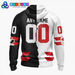Hockey Canada Personalized Black Mix White 2026 Olympic Hoodie