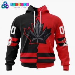 Hockey Canada Personalized Red Mix Black 2026 Olympic Hoodie