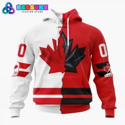 Hockey Canada Personalized Red Mix White 2026 Olympic Hoodie