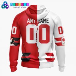 Hockey Canada Personalized Red Mix White 2026 Olympic Hoodie