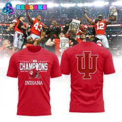 Indiana Hoosiers 2025 Big Ten Football Champions Red Shirt