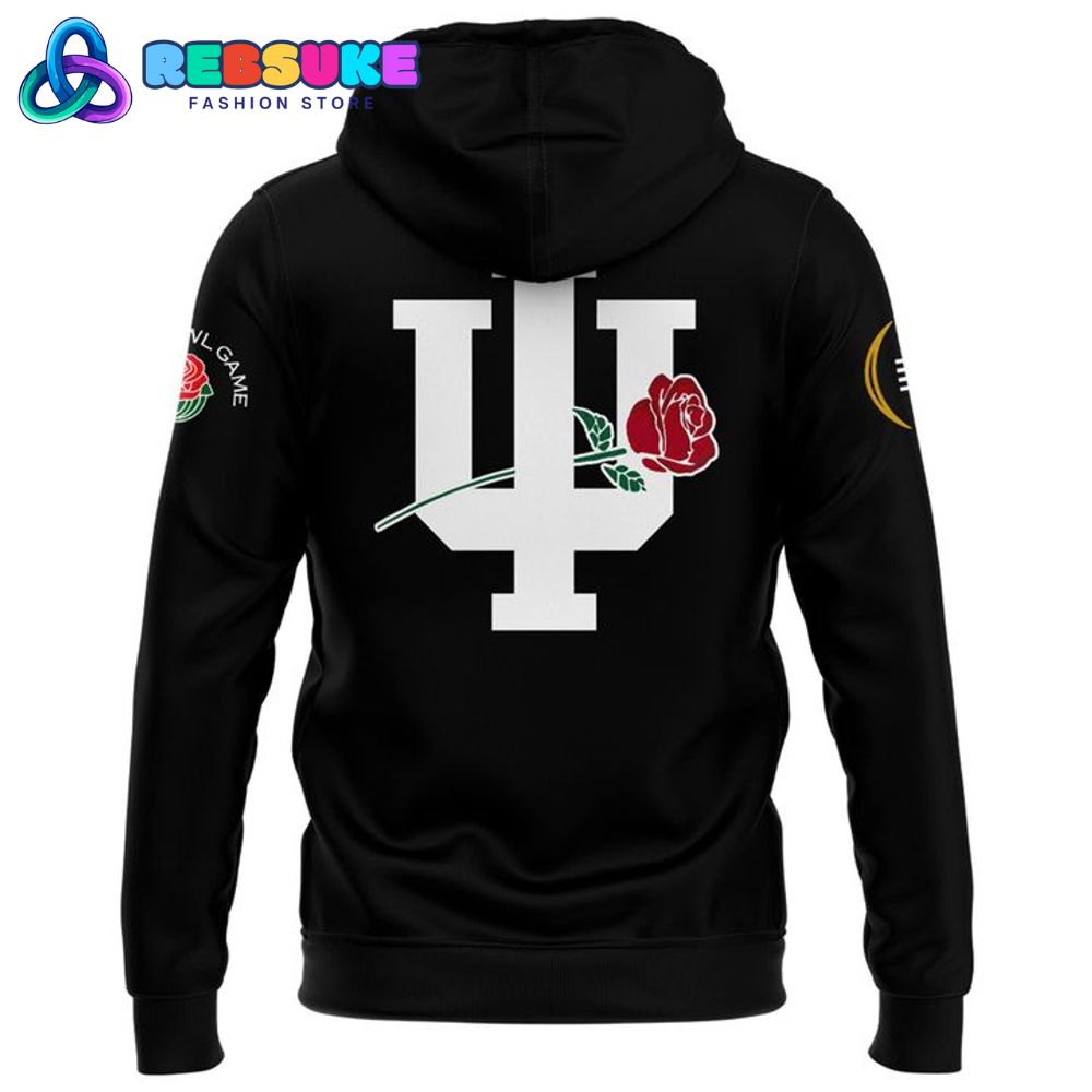 Indiana Hoosiers 2025 Rose Bowl Game Black Hoodie Indiana Hoosiers 2025 Rose Bowl Game Black Hoodie