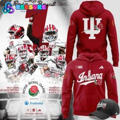 Indiana Hoosiers 2025 Rose Bowl Game Red Hoodie Indiana Hoosiers 2025 Rose Bowl Game Red Hoodie