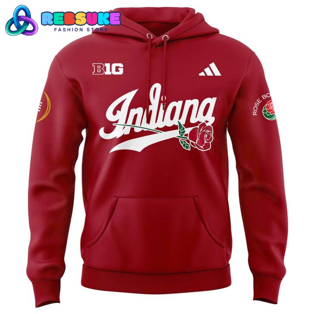Indiana Hoosiers 2025 Rose Bowl Game Red Hoodie Indiana Hoosiers 2025 Rose Bowl Game Red Hoodie