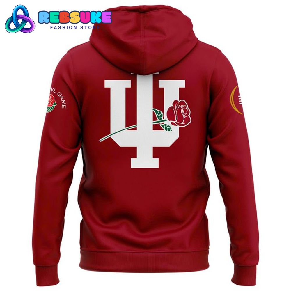 Indiana Hoosiers 2025 Rose Bowl Game Red Hoodie