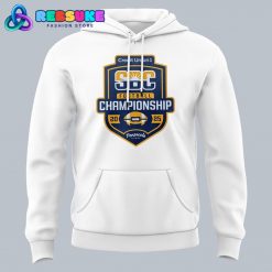 JMU Football Sun Belt Championship Hoodie, Cap 2025 White