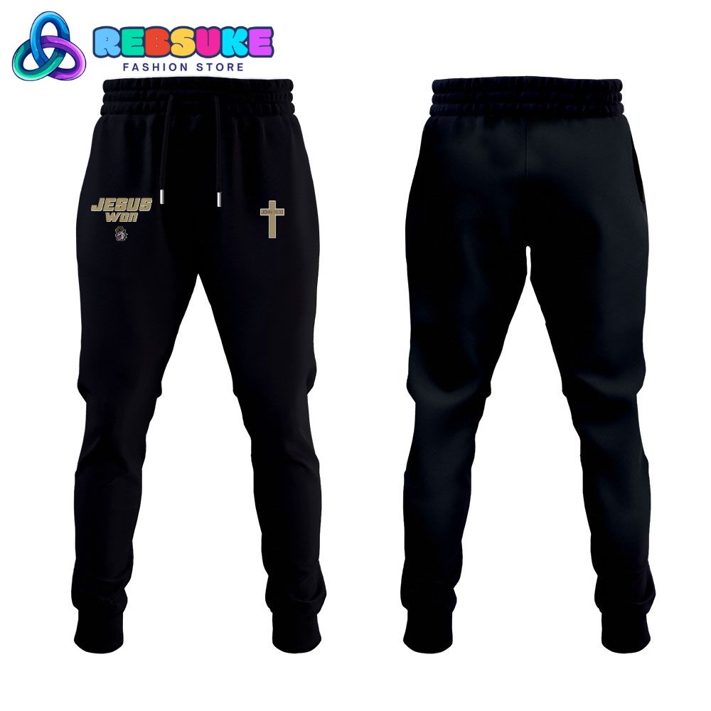 James Madison Dukes Football Jesus Won Special Hoodie Set James Madison Dukes Football Jesus Won Special Hoodie Set