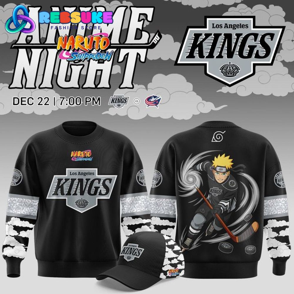 Los Angeles Kings x Anime Night Naruto Shippuden Sweatshirt 2025 Los Angeles Kings x Anime Night Naruto Shippuden Sweatshirt 2025