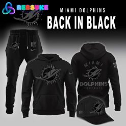 Miami Dolphins 2025 Back In Black Limited Edition Hoodie Set