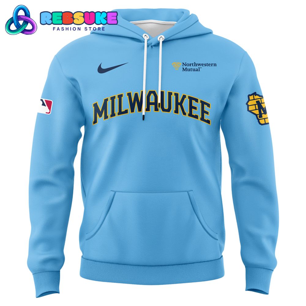 Milwaukee Brewers 2025 Powder Blue Special Hoodie Set Milwaukee Brewers 2025 Powder Blue Special Hoodie Set