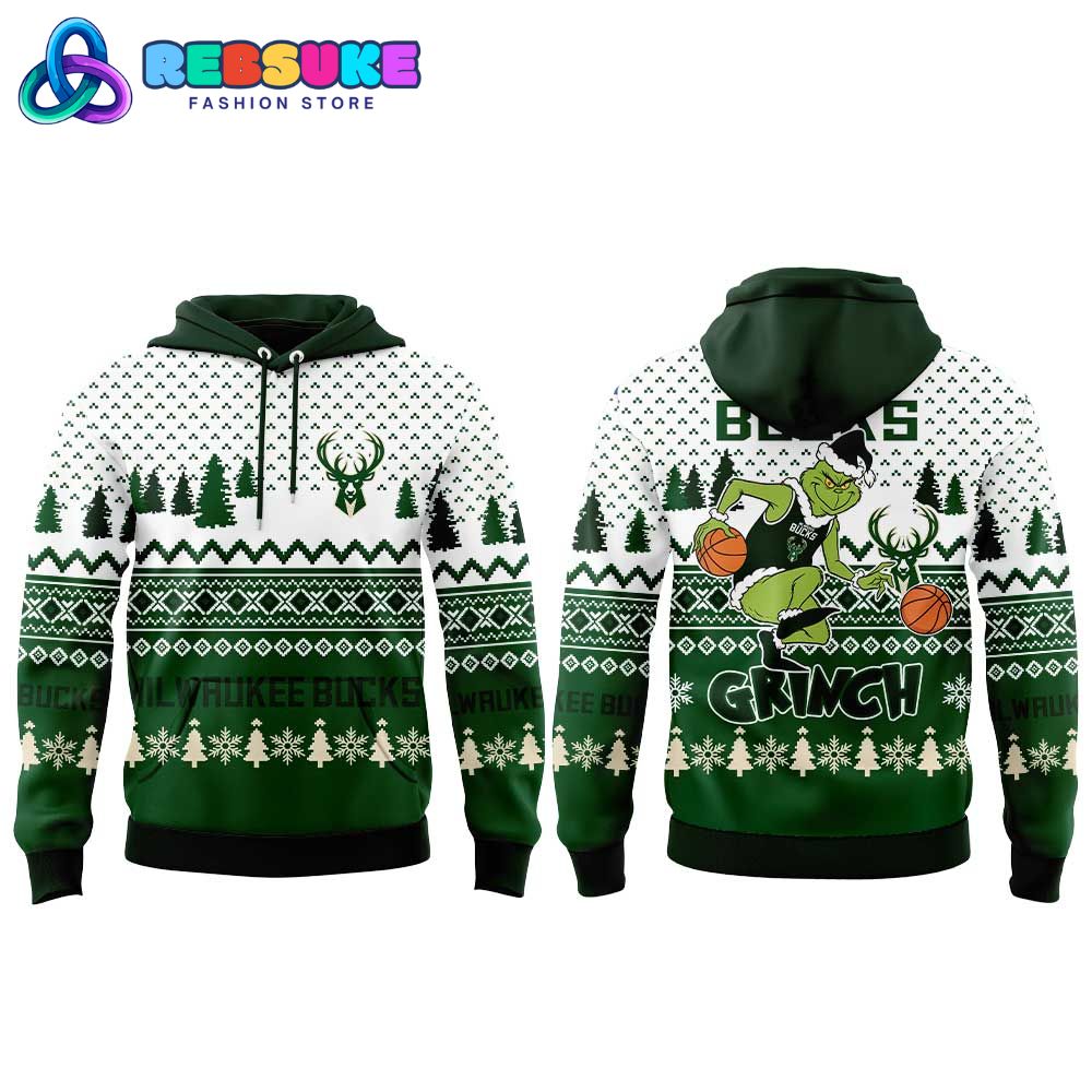 Milwaukee Bucks 2025 Christmas Grinch Jumper Hoodie Set Milwaukee Bucks 2025 Christmas Grinch Jumper Hoodie Set