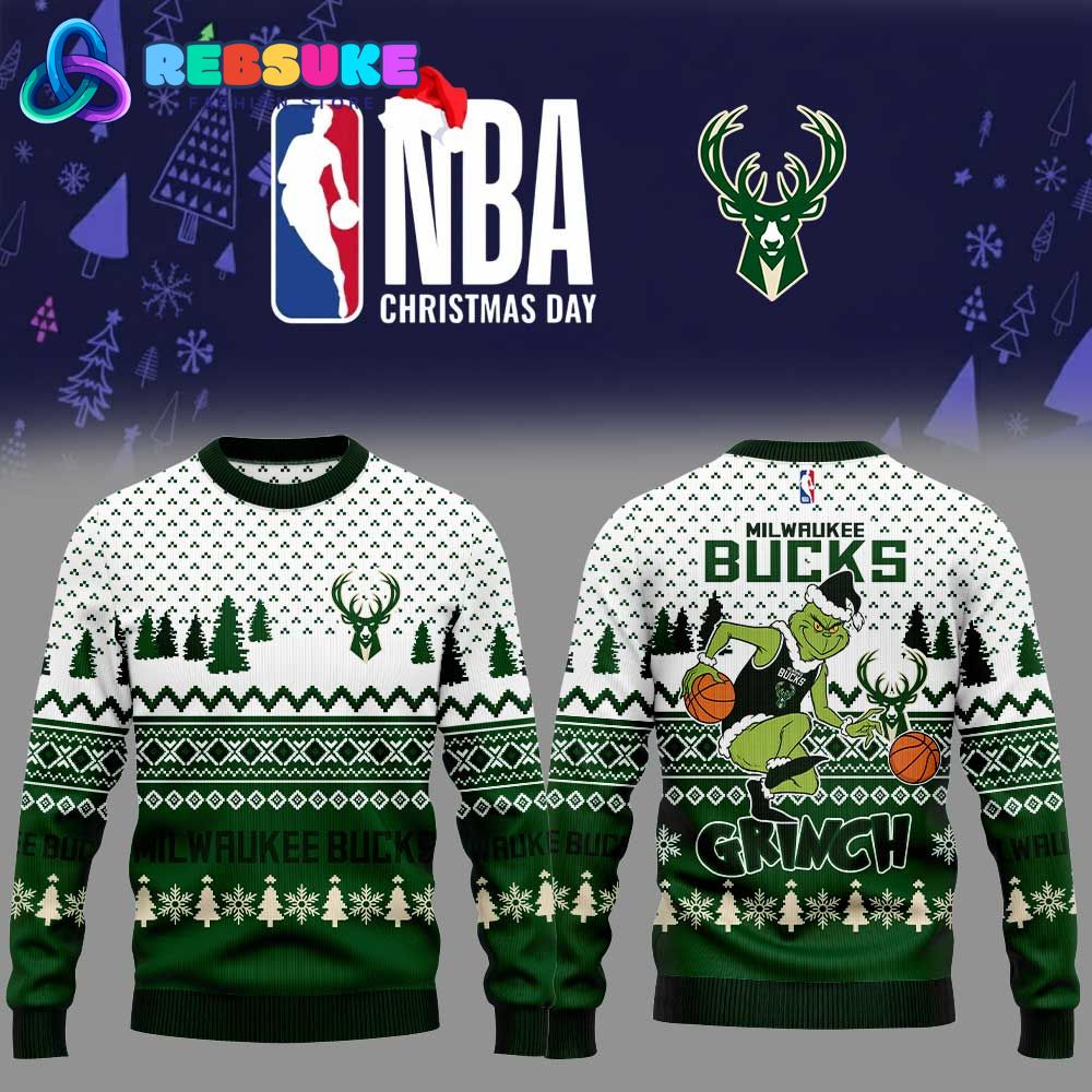 Milwaukee Bucks 2025 Christmas Grinch Jumper Ugly Sweater Milwaukee Bucks 2025 Christmas Grinch Jumper Ugly Sweater