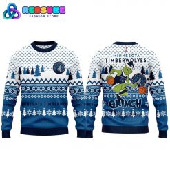 Minnesota Timberwolves 2025 Christmas Grinch Jumper Ugly Sweater