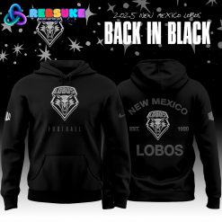 New Mexico Lobos Back In Black 2025 Special Edition Hoodie