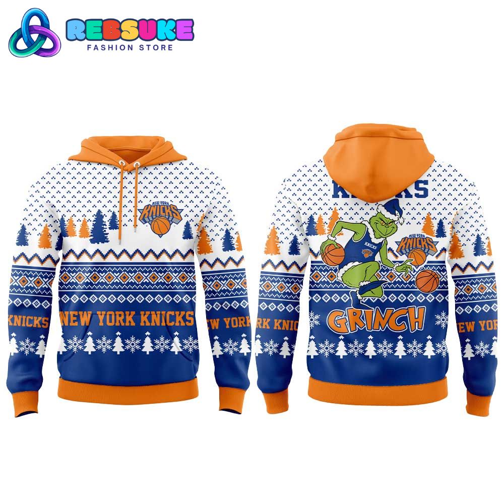 New York Knicks 2025 Christmas Grinch Jumper Hoodie Set New York Knicks 2025 Christmas Grinch Jumper Hoodie Set
