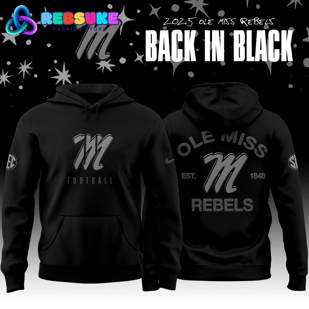 Ole Miss Rebels x Back In Black 2025 Special Hoodie Ole Miss Rebels x Back In Black 2025 Special Hoodie