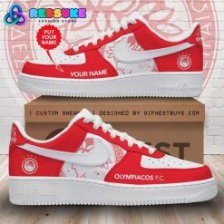 Olympiakos FC Custom Name Nike Air Force 1