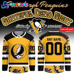 Pittsburgh Penguins x Grateful Dead Night 2025 Hockey Jersey