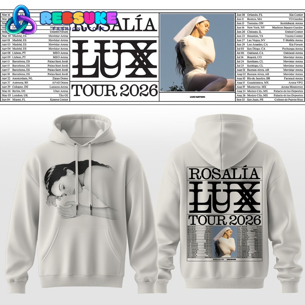 Rosalía LUX Tour 2026 Limited Edition Hoodie Rosalía LUX Tour 2026 Limited Edition Hoodie
