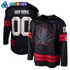 Team Canada Personalized Black 2026 Olympic Hockey Jersey